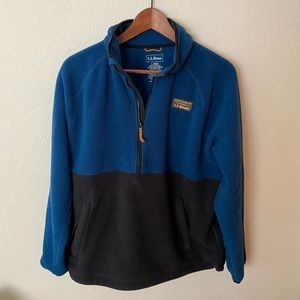 L.L. Bean Men's Mountain Classic Colorblock Fleece Pullover